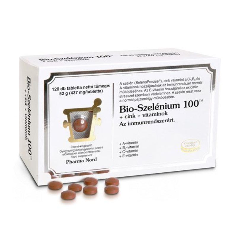 Pharma Nord Bio-Szelénium 100+cink+vitaminok 60db
