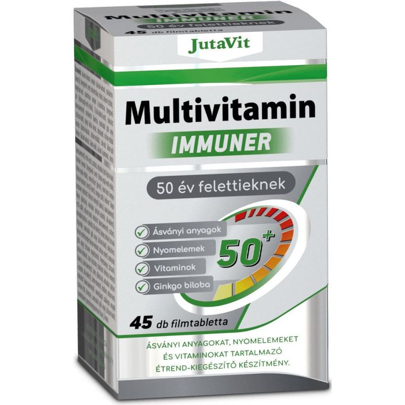 JutaVit Multivitamin felnőtteknek immuner 50+ 45db (50 éven felülieknek)
