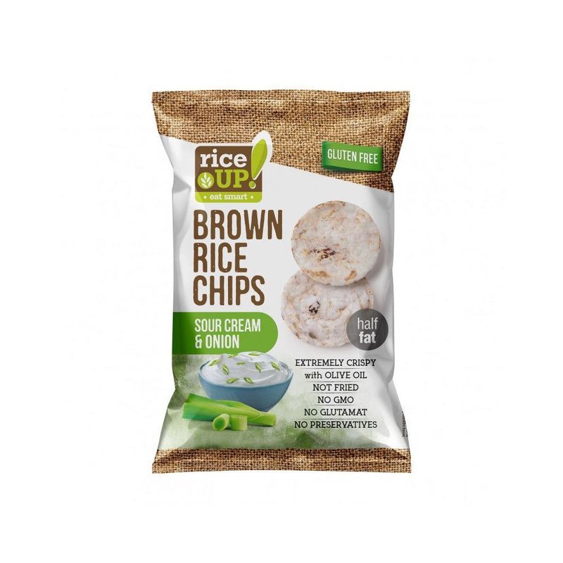 Rice Up hagymás-tejfölös rizs chips 60g