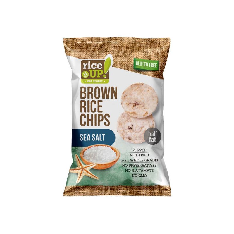Rice Up Barna rizs chips tengeri sós 60g