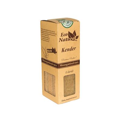 Bio natural kender szivacs 6db