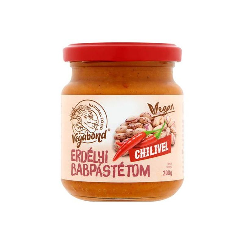 Vegabond Babpástétom Chillivel 200 g