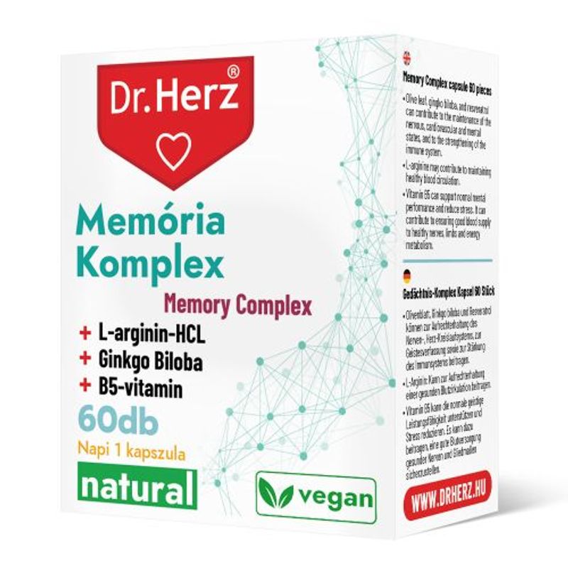 DR Herz Memória Komplex 60 db kapszula doboz #TH  ÚJ!