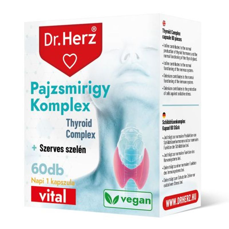 DR Herz Pajzsmirigy Komplex 60 db kapszula doboz ÚJ!