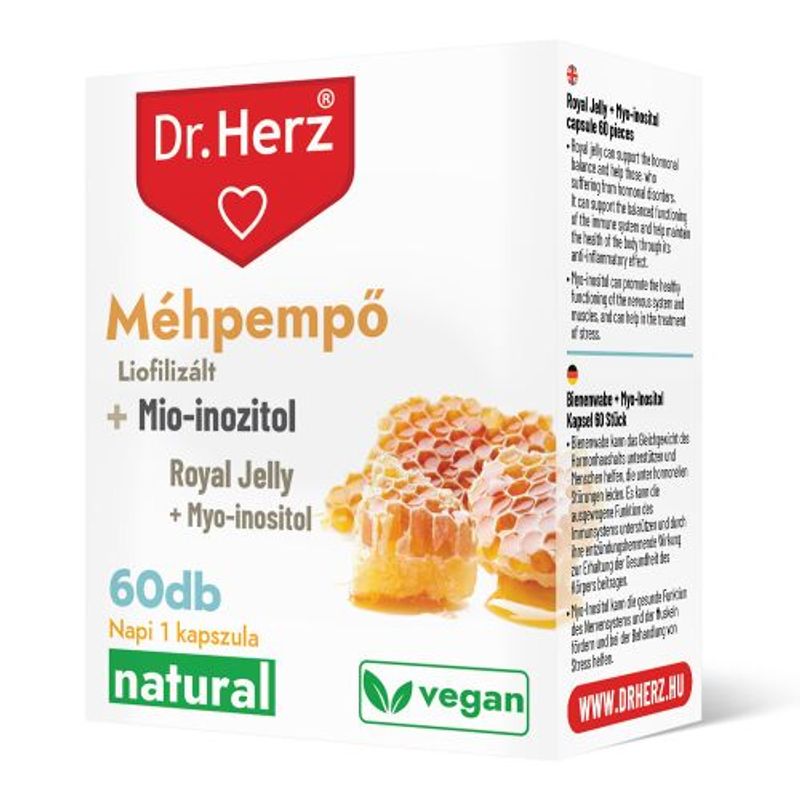 DR Herz Méhpempő + Mio-inozitol 60 db kapszula doboz  ÚJ!