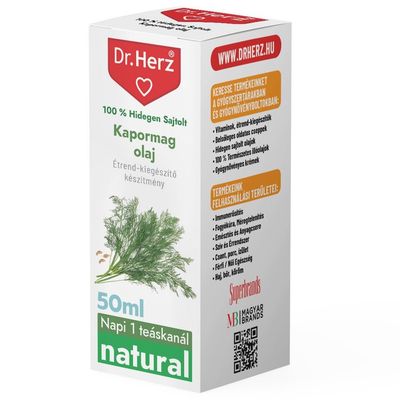 DR Herz Kapormag olaj 100% hidegen sajtolt 50ml #ZS