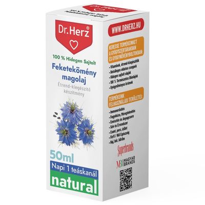 DR Herz Feketekömény magolaj 100% hidegen sajtolt 50ml #ZF