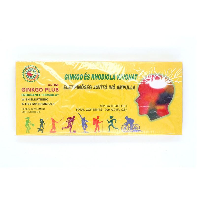 Rhodiola és Ginkgo Plus Kivonat ampulla 10x10ml