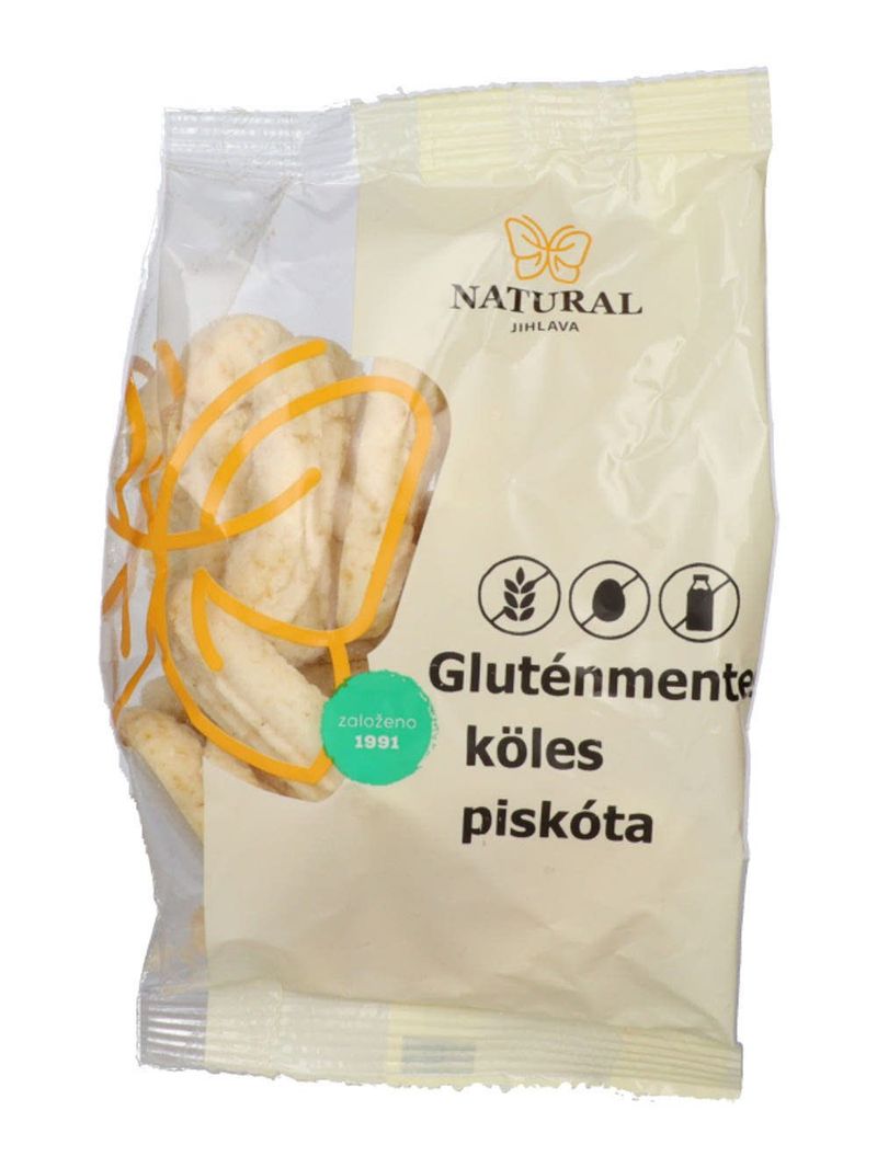 Natural glut. ment. köles piskóta 150g