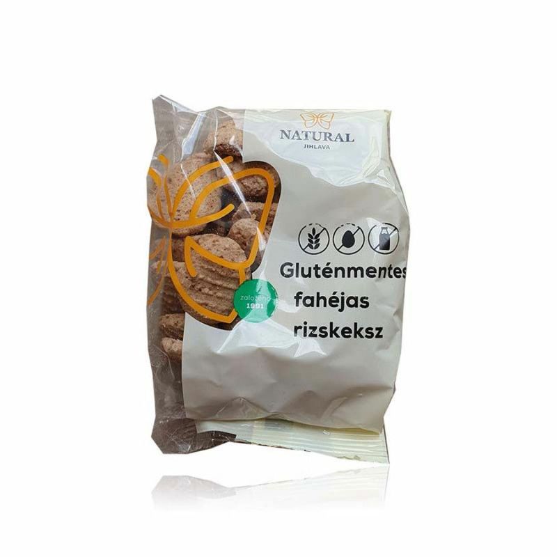 Natural glut. ment. fahéjas rizskeksz 150g