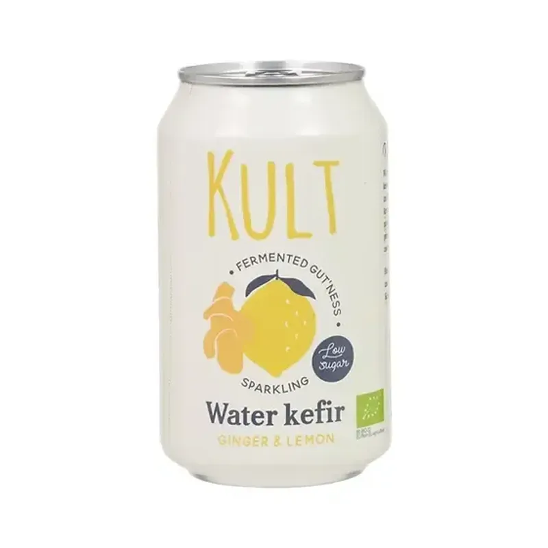 KULT Vízikefir Ginger and Lemon 330ml DRS