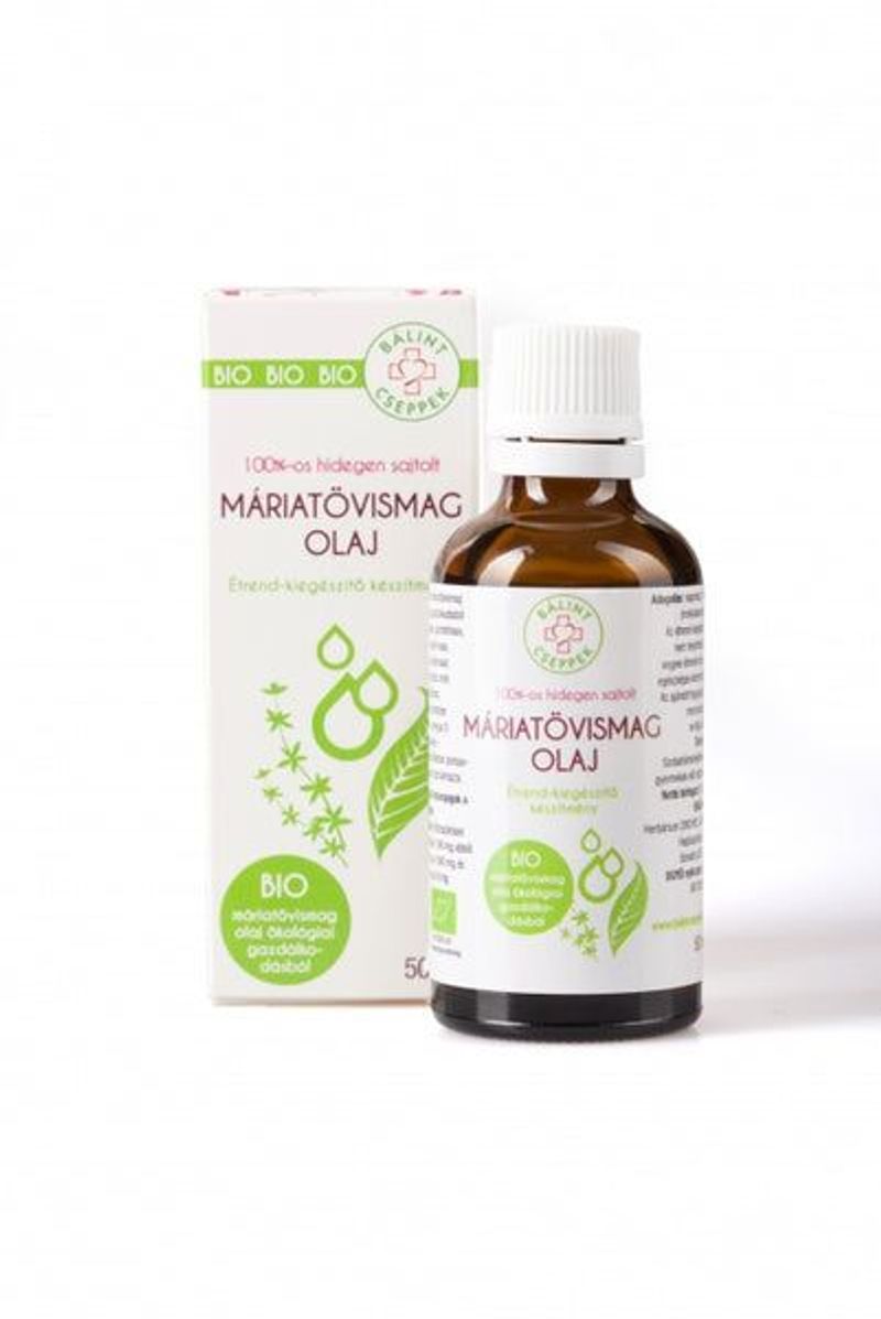 Bálint Cseppek Bio Máriatövismag Olaj 50ml