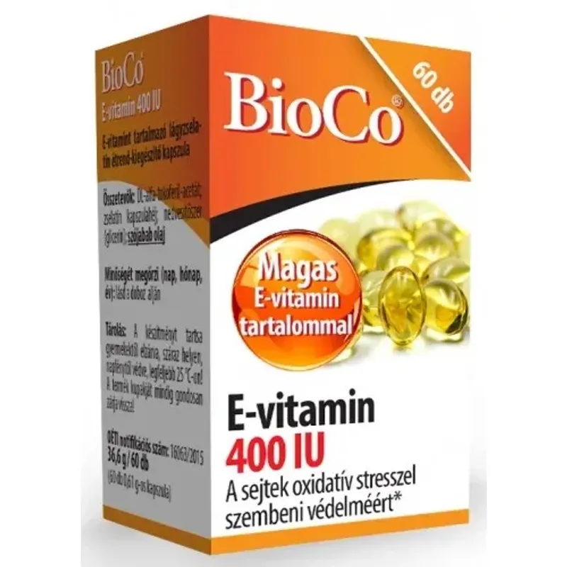 Bioco E Vitamin Kapszula 400iu 60db