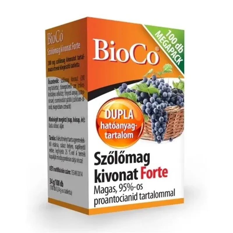 Bioco Szőlőmag Kivonat Forte Megapack 100db