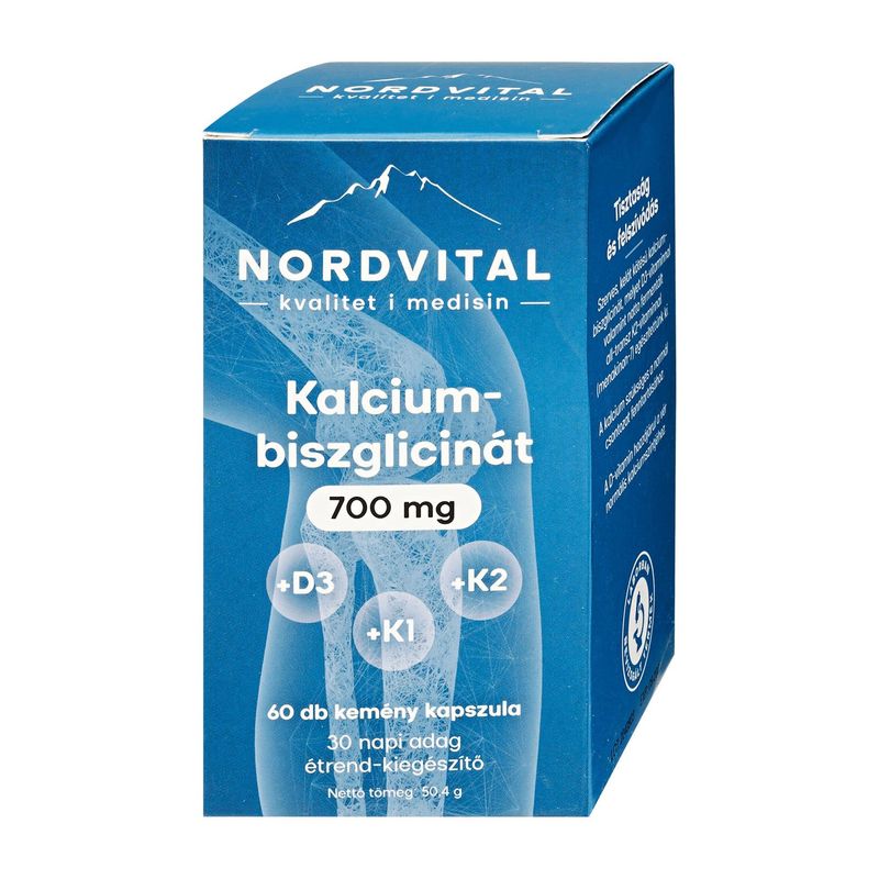 Nordvital Kalcium-biszglicinát 700 mg 60db