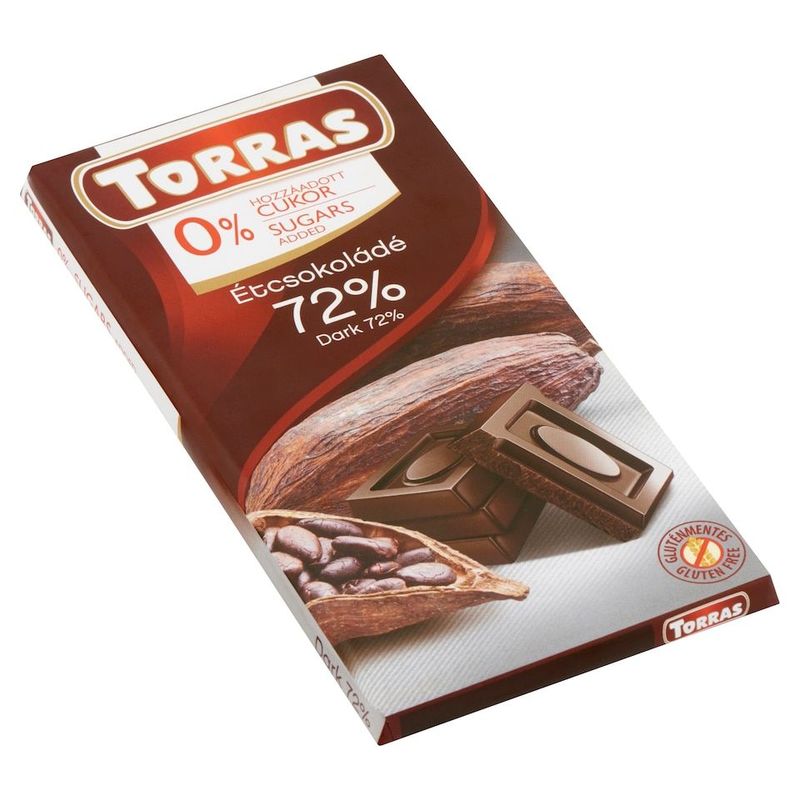 Torras Étcsokoládé 72% 75g