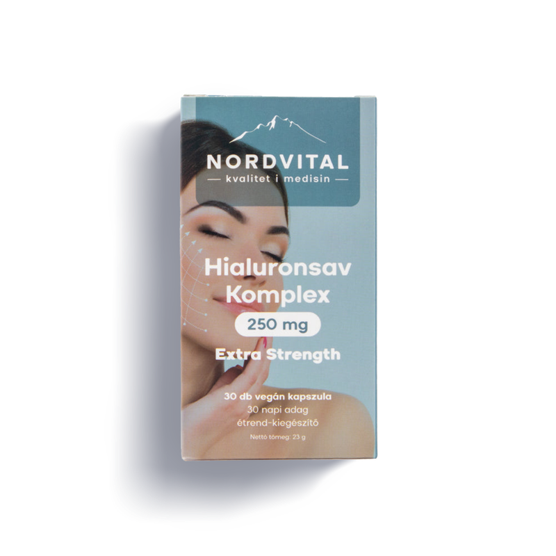 Nordvital Hialuronsav komplex 30 db vegán kapszula