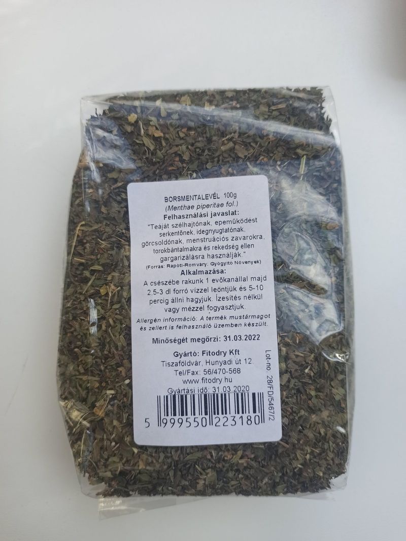 Fitodry Borsmentalevél (átlátszó) 100g