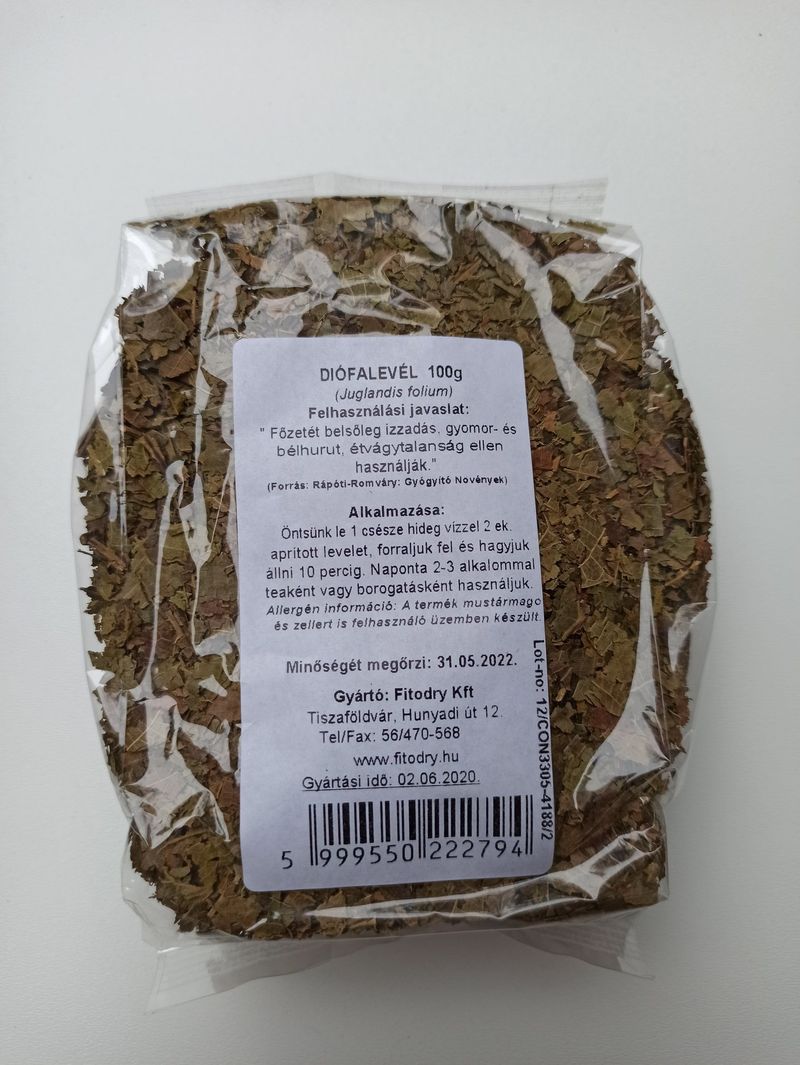 Fitodry Diófalevél (átlátszó) 100g