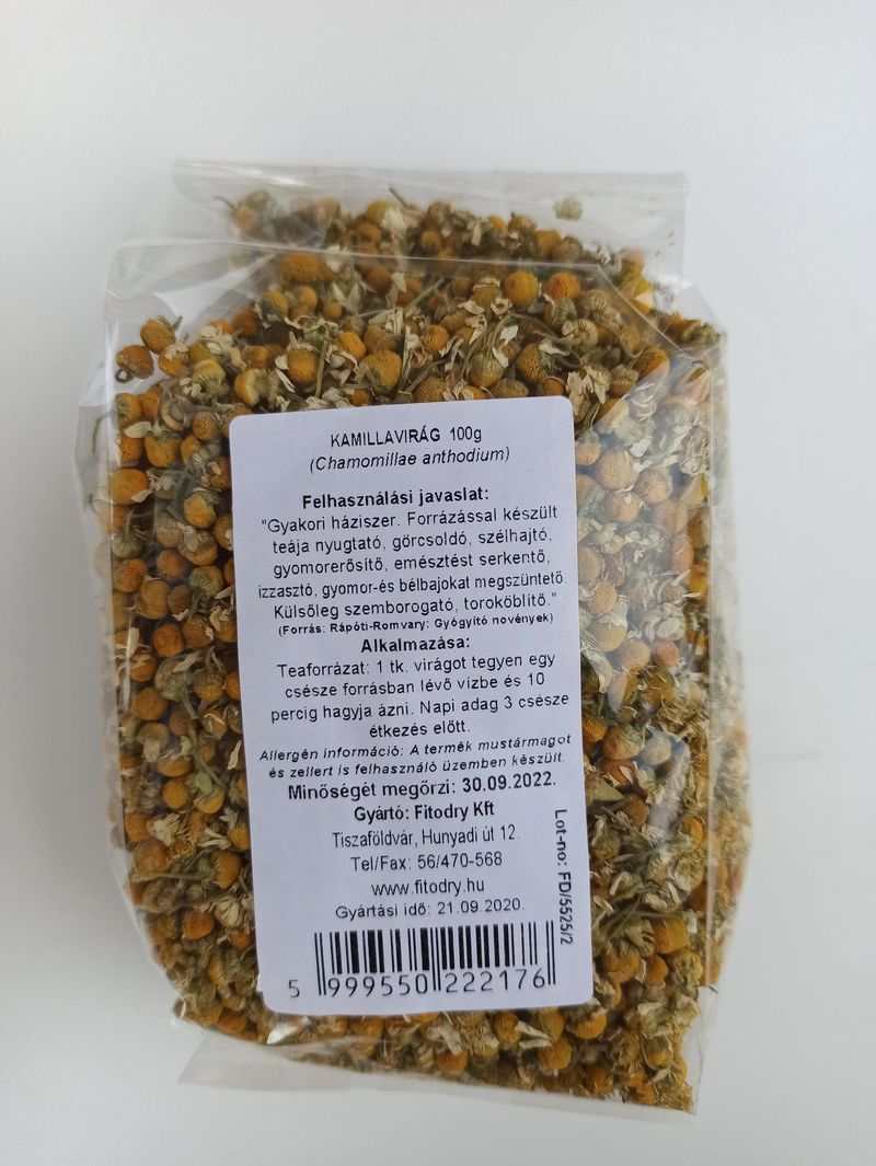 Fitodry Kamillavirág (átlátszó) 100g