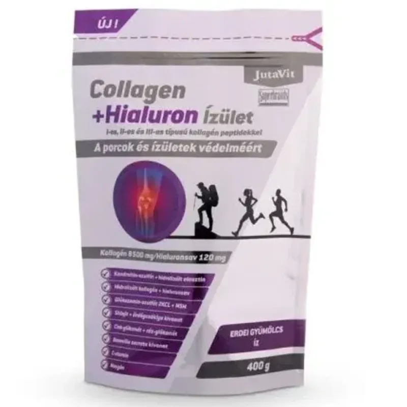JutaVit Collagen+Hialuron Ízület Erdei gyümölcs 400g ÚJ TERMÉK!