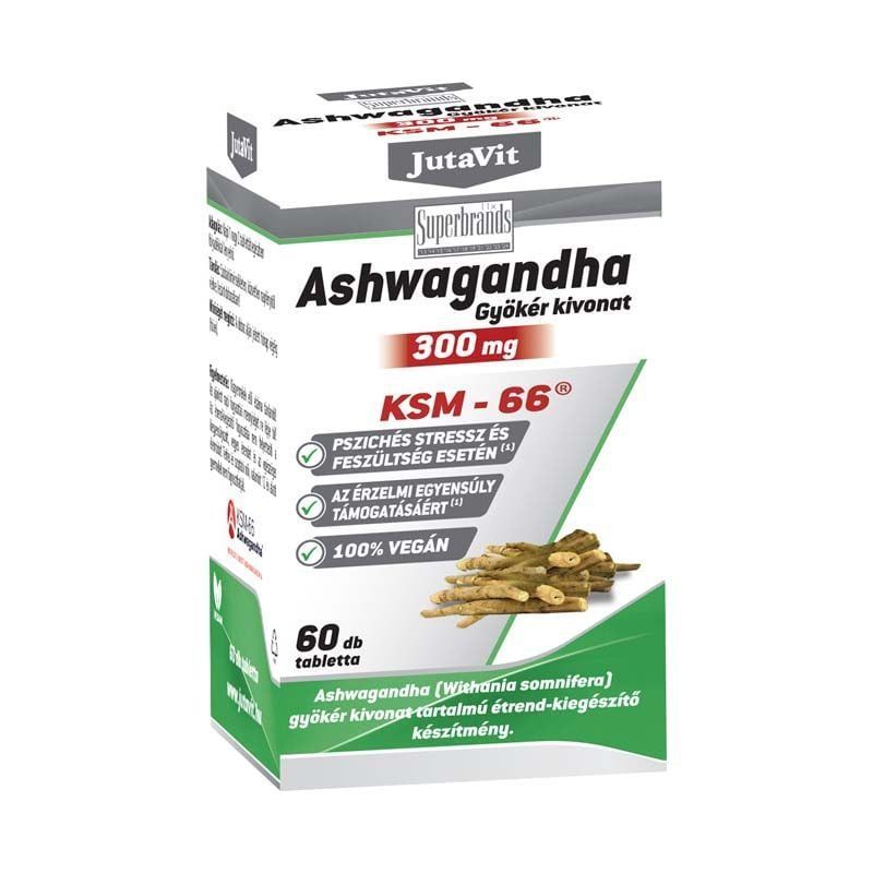 JutaVit Ashwagandha gyökér KIVONAT 300mg 60x ÚJ!