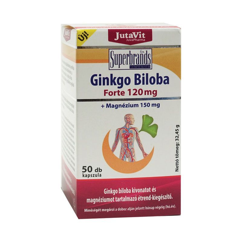 JutaVit Ginkgo Biloba 120 mg+Magnézium 150mg 50x