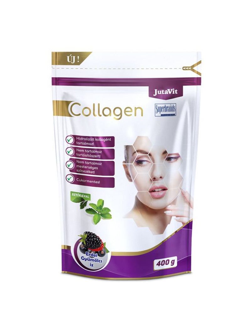 JutaVit Collagen+Hialuron Ízület Erdei gyümölcs 400g