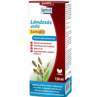 JutaVit Lándzsás útifu szirup cukormentes 150ml