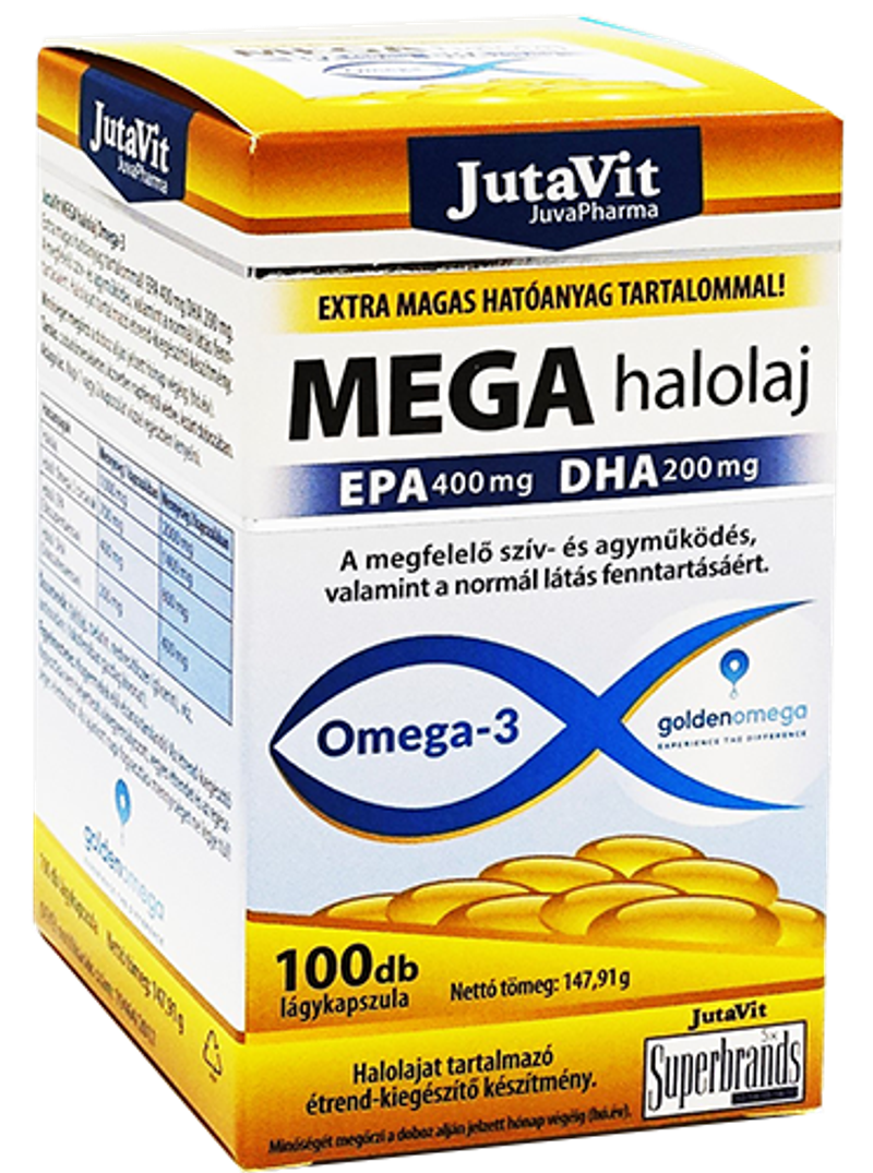 JutaVit Mega Halolaj Omega-3 Epa+Dha 100x