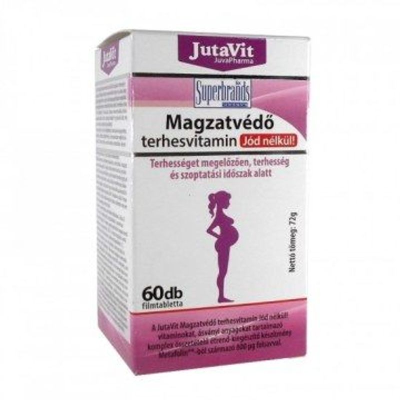 JutaVit Magzatvédő (JÓD nélkül) terhesvitamin 60x