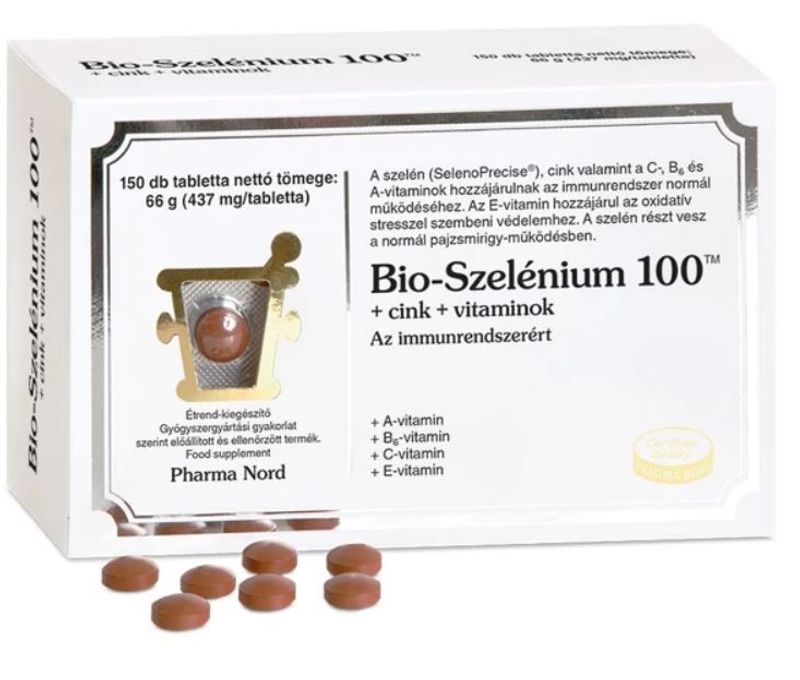 Pharma Nord Bio-Szelénium 100+cink+vitaminok 150db