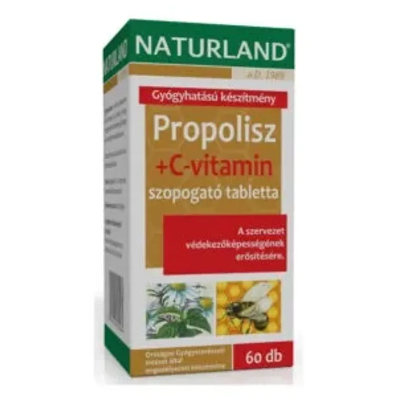 Naturland PropoliszCvitamin Tabletta 60 db