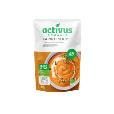 Activus bio sárgarépa krémleves 400g