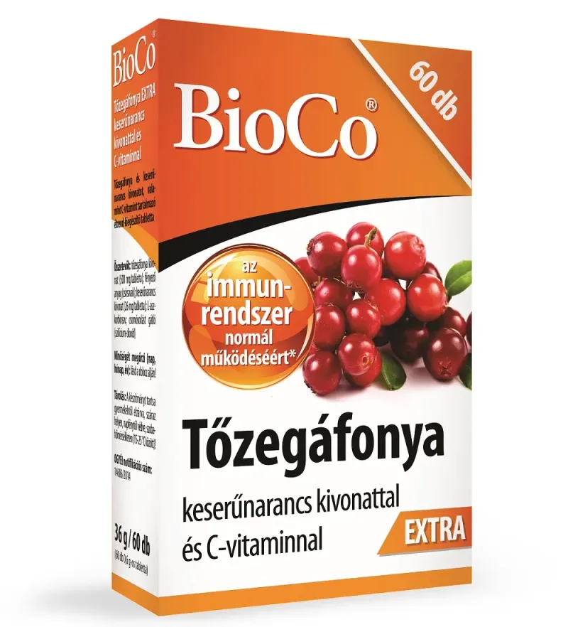BioCo Tőzegáfonya Extra 500 mg Tabletta 60 db