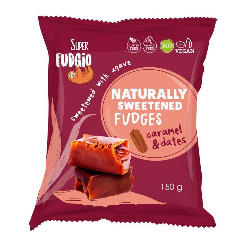 Fudgio Bio Tejmentes Datolya-agavé karamella 150 g