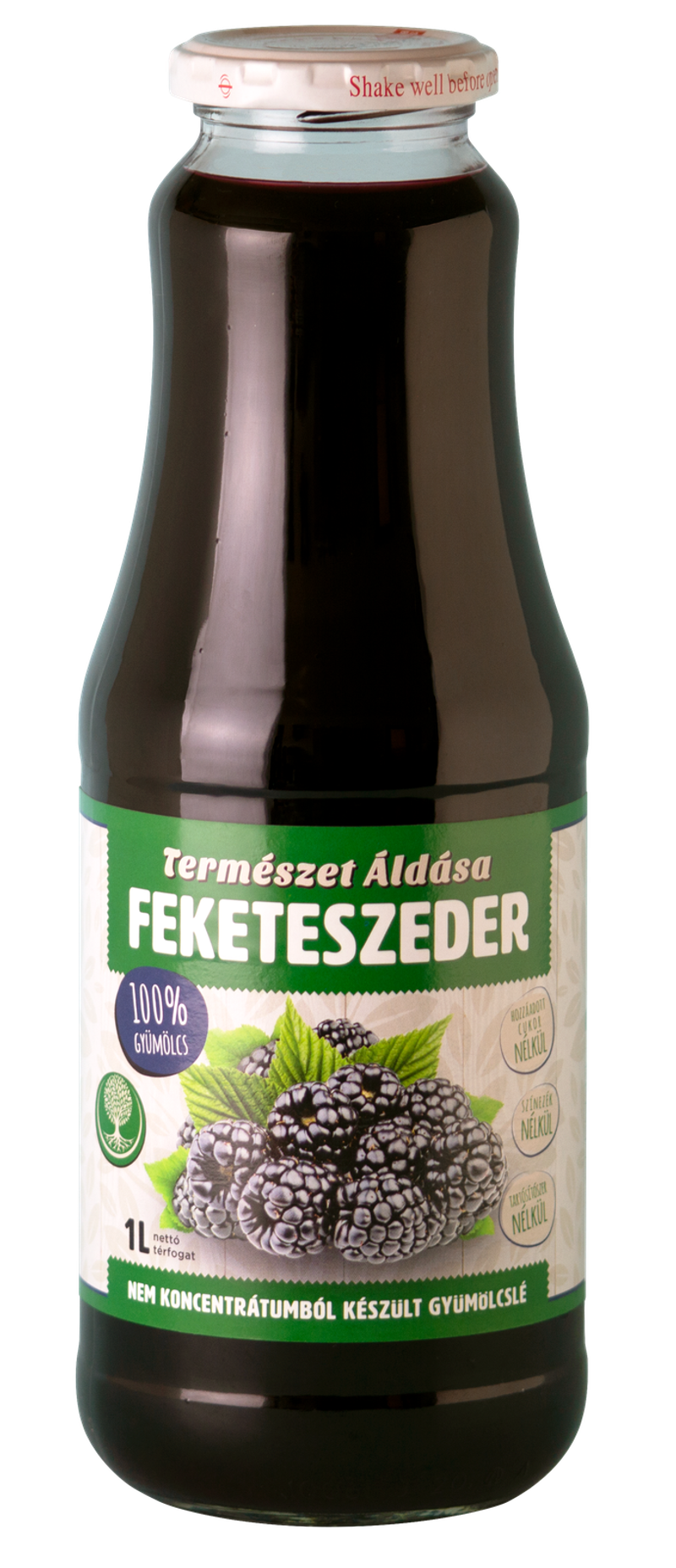 Természet Áldása Fekete Szeder Gyümölcslé 1 l DRS