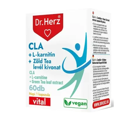 DR Herz CLA + L-karnitin + Zöld tea kivonat 60 db kapszula ÚJ!