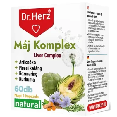 DR Herz Máj Komplex 60 db kapszula ÚJ!