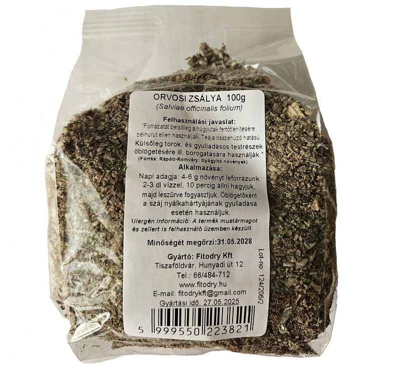 Fitodry Orvosi zsálya (átlátszó) 100g